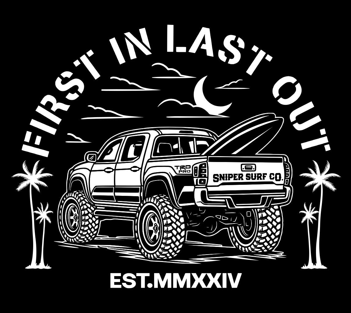 First in Last Out Short Sleeve T-Shirt (Reaper Black)