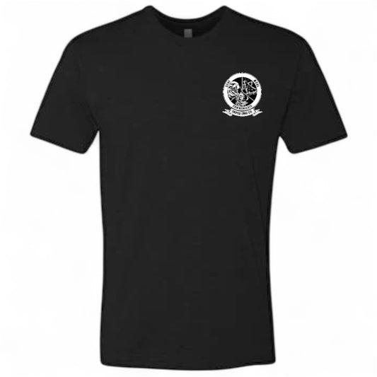 Surf, Move Communicate Short Sleeved T-Shirt (Reaper Black)