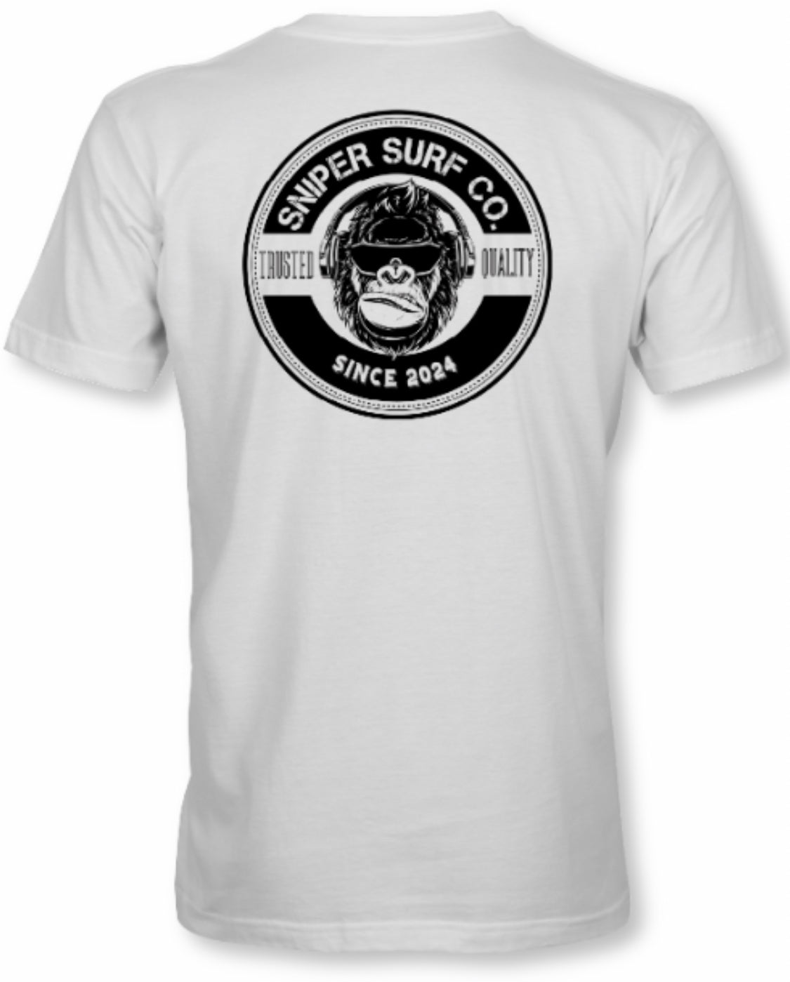 Gorilla Ops Logo Short Sleeve T-Shirt (White out White)