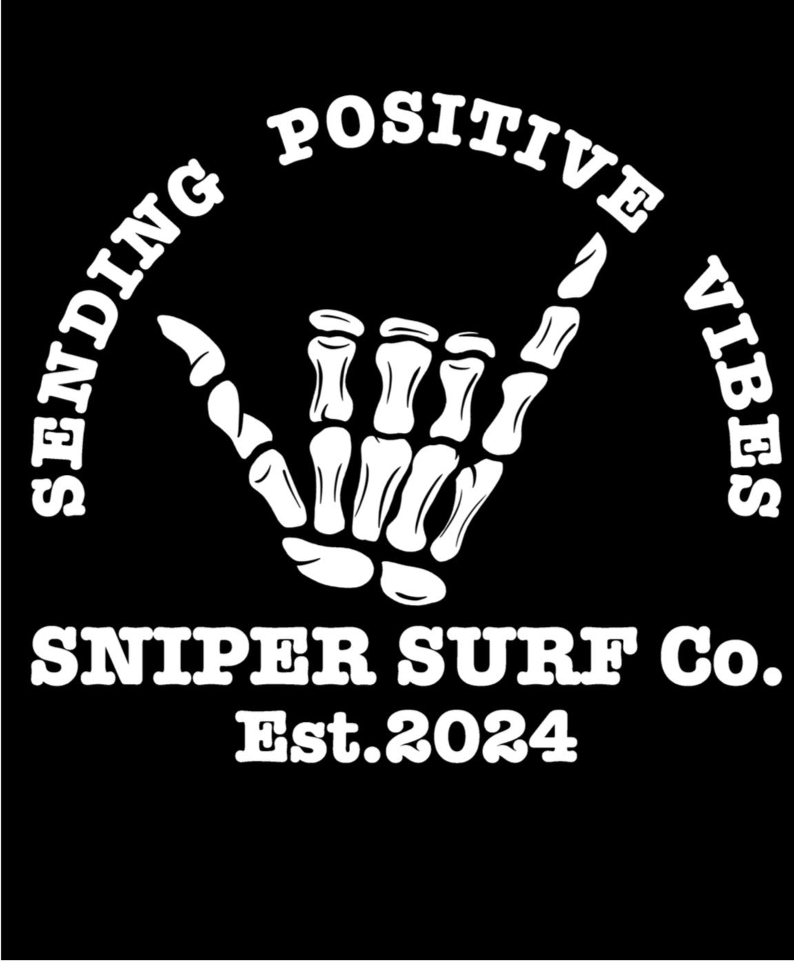 Sending Positive Vibes Short Sleeved T-Shirt (Reaper Black)