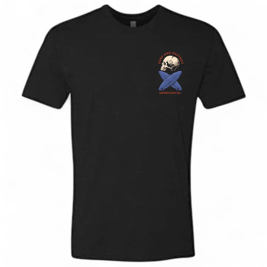 Surf & Destroy Short Sleeve T-Shirt (Reaper Black)