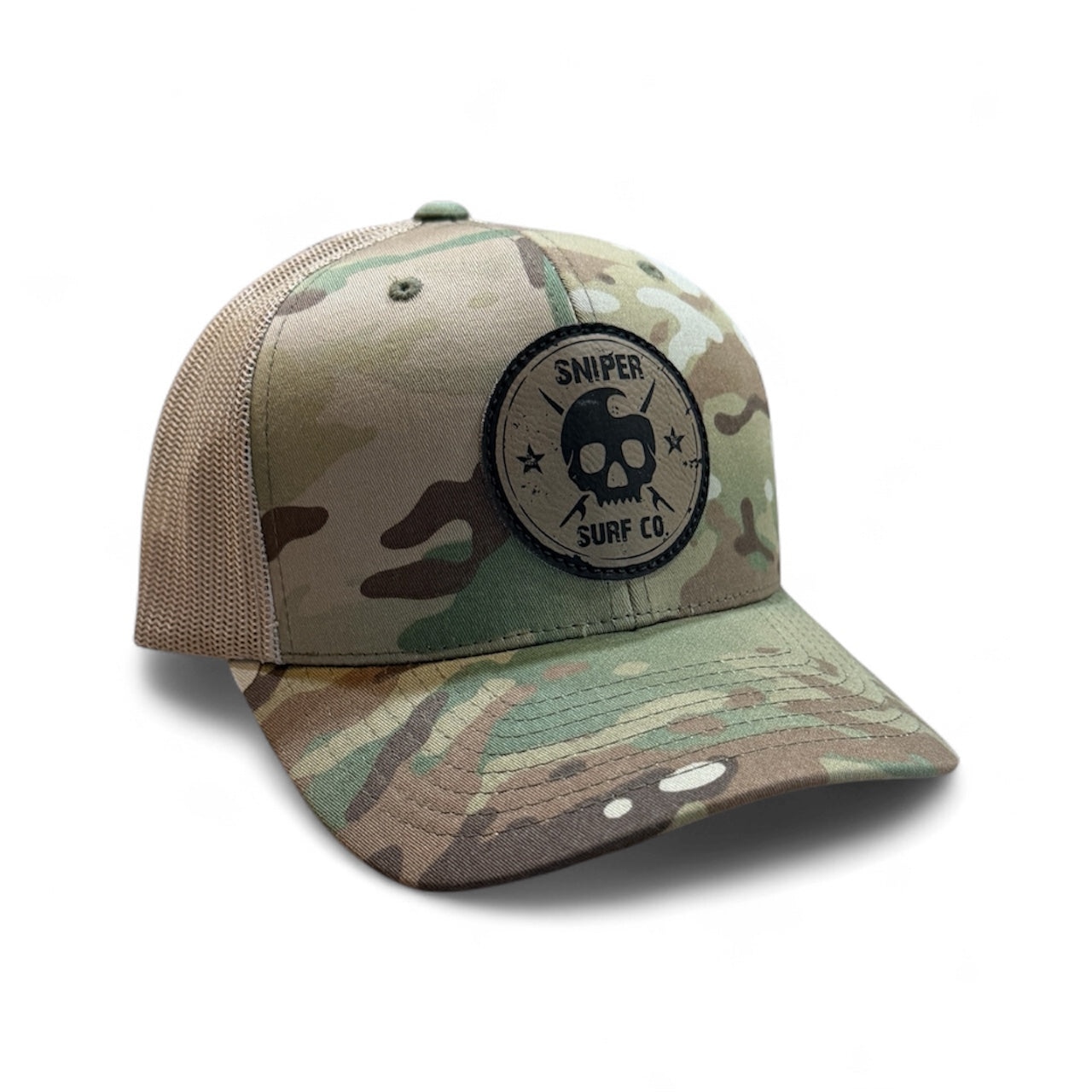 Skull Drag Snap back Trucker Blasting Cap (Multicam)