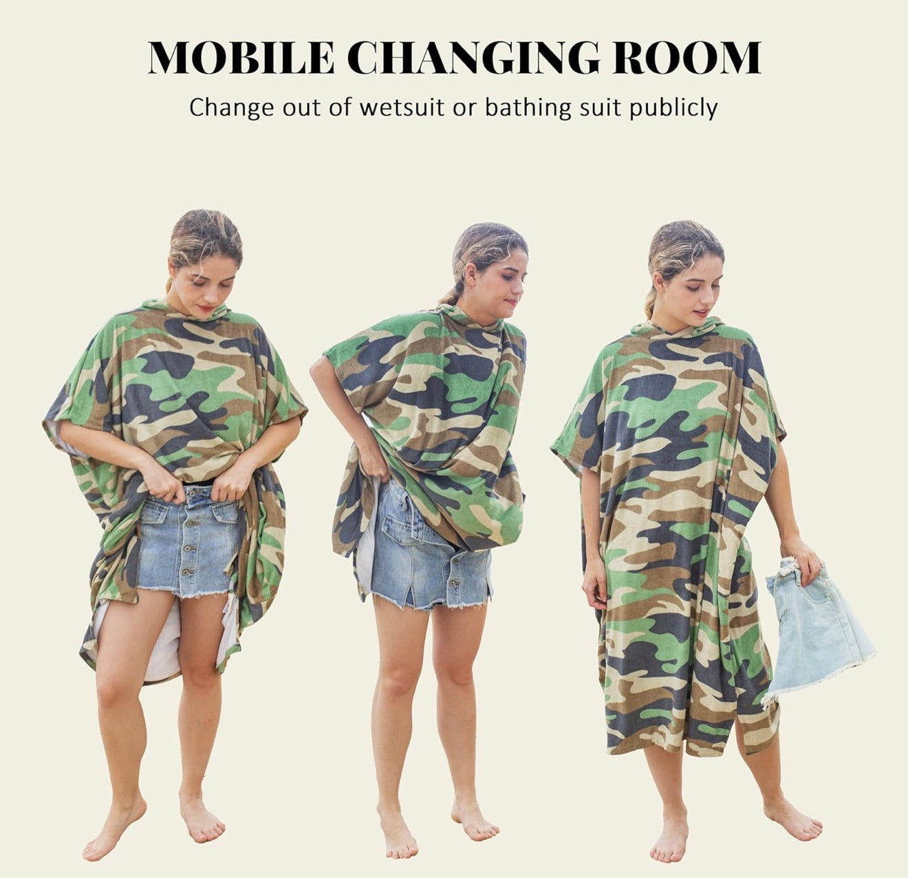 Quick Dry Towel Changing Poncho, Changing Robe